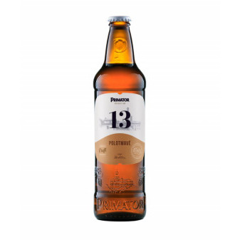 Primátor Polotmavý 13° - speciální polotmavé pivo 5.5% - pivovar Náchod - 0.5L