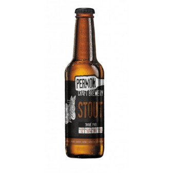 Permon stout 12% - svrchně kvašené tmavé pivo - pivovar Permon - 0.5L
