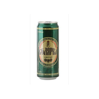 Boljarka pivo 5.0% - tmavý ležák- bulharské pivo - Plech- 0.5L