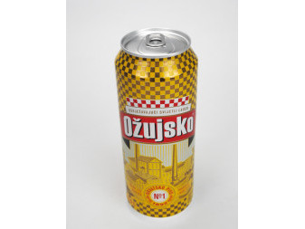 Ožujsko 5.0% - světlé chorvatské pivo - plech - 0.5L