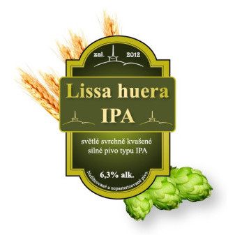 Lissa huera IPA - svrchně kvašený speciál 6.3% - Beskydský pivovárek s. r. o. - 1.5L