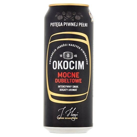 Okocim mocne piwo 6.5% - plech - polské pivo - 0.5L