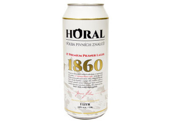 Horal - volba pivních znalců 4.8% - světlý ležák - Plech - 1L