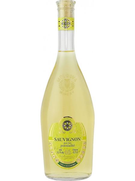 Sauvignon Sollus - bílé polosladké 11.5% - Moldavsko - 0.75L