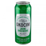 Okocim jasné piwo 5.2% - plech - polské pivo - 0.5L