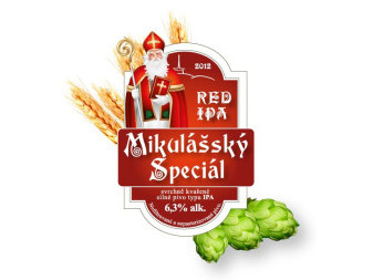 Mikulášský speciál red Ipa - svrchně kvašený speciál 6.3% - Beskydský pivovárek 1.5L