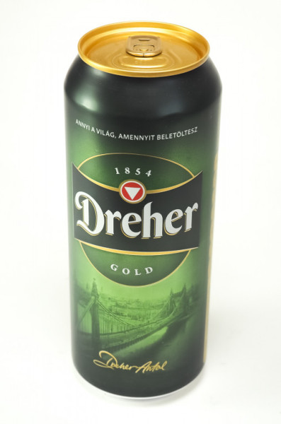 Dreher clas. sör. 5.2%- plech - maďarské pivo - 0.5L