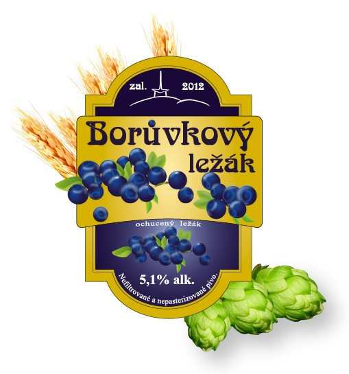 Borůvkový ležák - ležák 5,1% - Beskydský pivovárek 1.0L