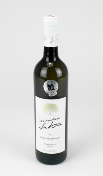 Ryzlink rýnský - pozdní sběr suché 12,0% - vinařství Vrba - 0.75 l