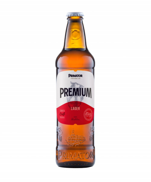 Primátor Premium 12° - světlý ležák 5.0% - pivovar Primátor a.s. - 0.5L