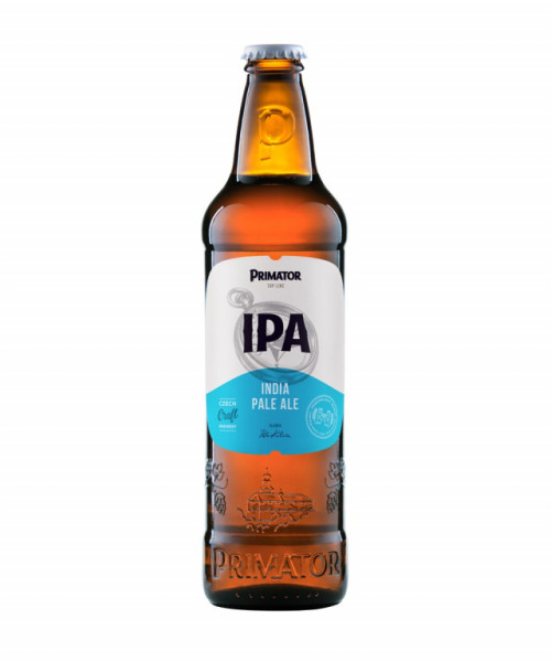 Primátor India Pale Ale - svrchně kvašené polotmavé pivo 6.5% - Primátor a.s. - 0.5L