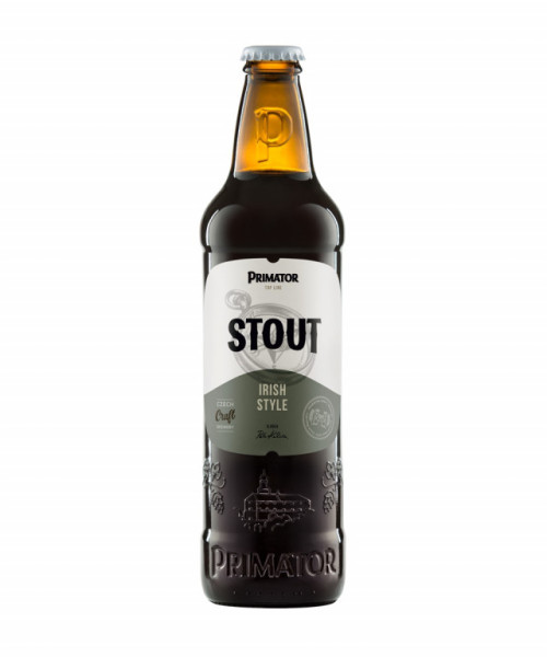 Primátor Stout - svrchně kvašenétmavé pivo 4.8% - Primátor a.s. - 0.5L