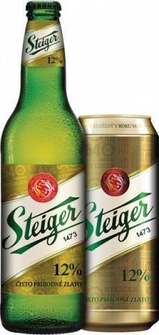 Steiger 12 % - světlý ležák - láhev - Slovenské pivo - 0.5L