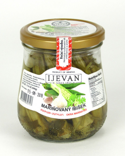 Ibišek marinovaný okra - ijevan wine - 500g