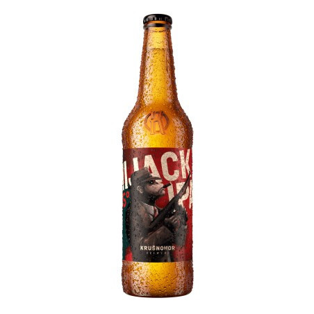 Krušnohor HiJack Ipa 15° -světlé silně svrchně kvašené pivo 6.5% - pivovr Krušnohor - 0.5L