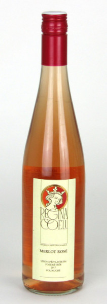 Merlot rosé - polosuché pozdní sběr 13,0% - vinařství Regina Coeli 0.75 l