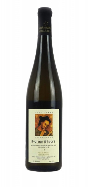 Ryzlink rýnský - pozdní sběr - polosuché 12,5% - vinařství Adámkovo - 0.75 l