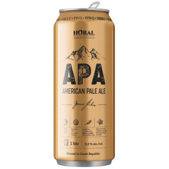 Horal APA - volba pivních znalců 5.3% - světlý svrchně kvašené pivo - Plech - 1L