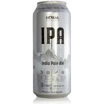 Horal IPA - volba pivních znalců 6.3% - světlý svrchně kvašené pivo - Plech - 1L