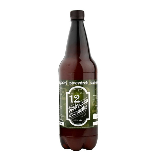 Pivo Irish 4.5% - Red Ale svrchně kvašené pivo - Beskydský pivovárek 1,5L