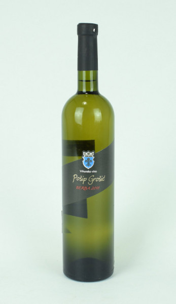Pošip Grošič - bílé suché víno 13,0% -Korčula - Čara - vinařství Grošič - chorvatské víno - 0.75 l
