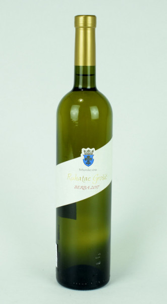 Rukatac Grošič - bílé suché víno - Korčula - Čara - vinařství Grošič - chorvatské víno - 0.75 l