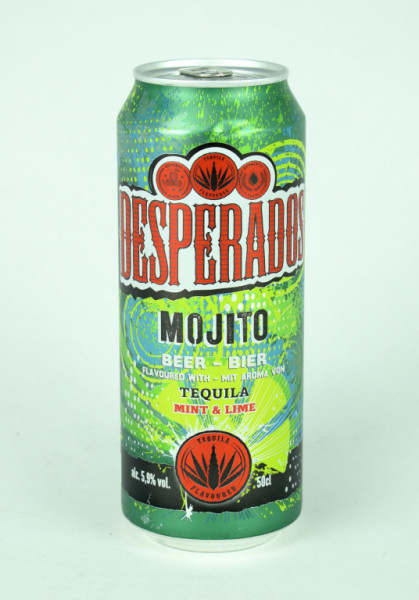 Desperados Mojito - speciální světlé ochucené pasterizované 5.9% - plech - Holandsko - 0.5L