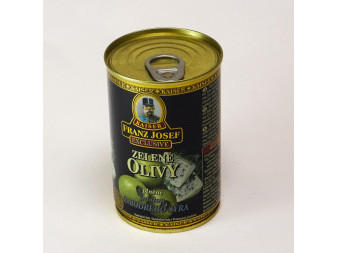 Olivy zelené plněné pastou z modrého sýra - Franc josef - 300g