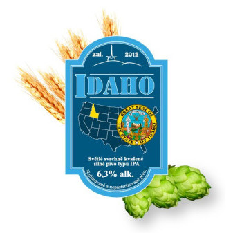 Idaho - svrchně kvašený speciál IPA 6.3% - Beskydský pivovárek 1.0L