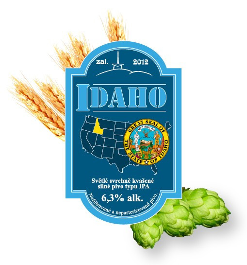 Idaho - svrchně kvašený speciál IPA 6.3% - Beskydský pivovárek 1.0L