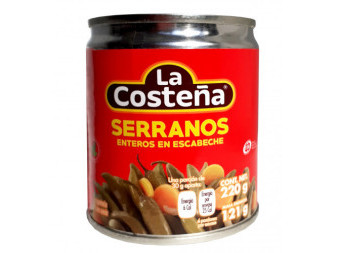 Serranos - celé nakládané papričky - La costeňa - 220g