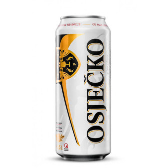 Osječko 4.5% - plech - světlý ležák - chorvatské pivo - 0.5L