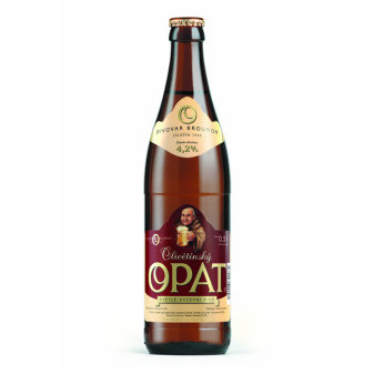 Opat 12% - světlý ležák - pivovar Broumov -0.5L