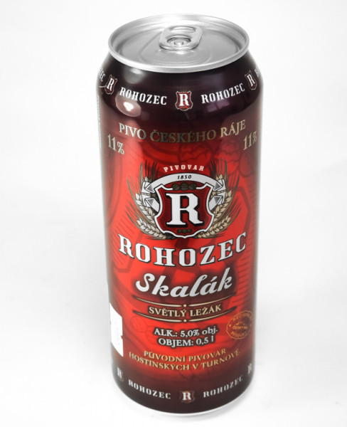Skalák 11° - světlý ležák 4,8% - Rohozec - plech - 0.5L