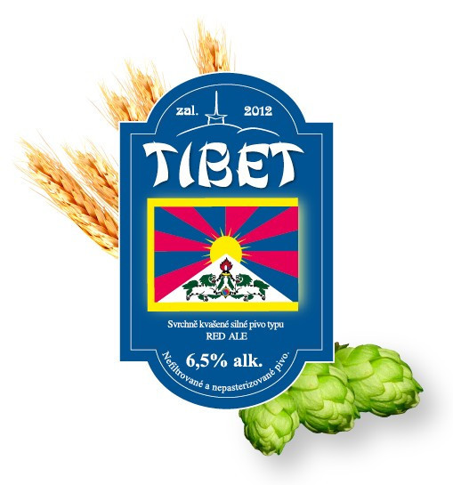 Tibet - red ale 7.3% - červený ležák - Beskydský pivovárek 1,5L