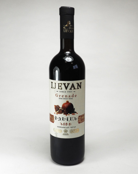 Grenade - červené polosladké z gran. jablek 12°/° - Ijevan wine Armenie - 0,75L