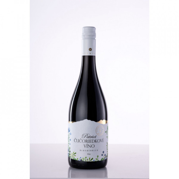 Borůvkové víno - ovocné víno - 11% - vinařství Miluron - 0.75L