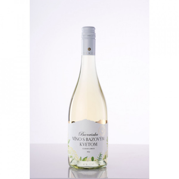Víno s bezový květem - ovocné víno - vinařství Miluron - 0.75L