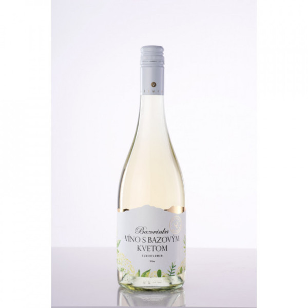 Víno s bezový květem - ovocné víno - 10,0% - vinařství Miluron - 0.75L