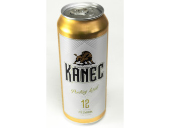 Kanec 12% - světlý ležák 5.0% - pivovar Zámecký Břeclav - plech - 0.5L