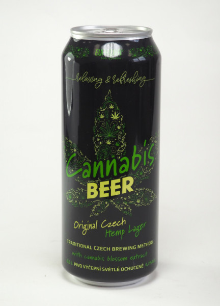 Cannabis Beer 4.2% - výčepní světlé - EuphoriaTrade - plech - 0.5L