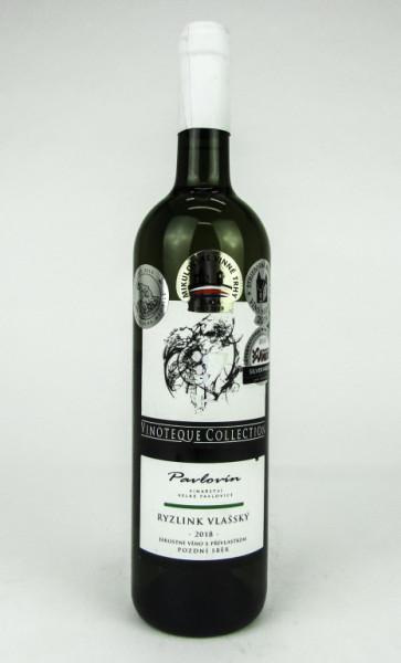 Ryzlink vlašský - bílé suché 12.0% - PS - vinařství Pavlovín - 0.75L