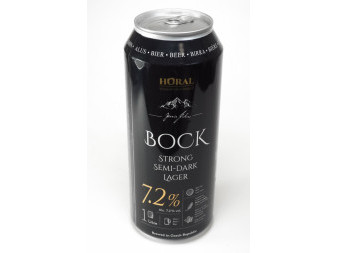 Horal BOCK strong 7.2% - silný polotmavý ležák -  Plech - 1L