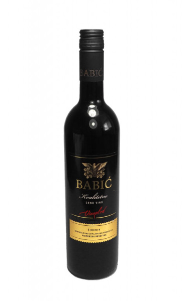 Babić Vinoplod Šibenik - červené suché víno 13,0% - vinařství Vinoplod - chorvatské víno - 0.75L