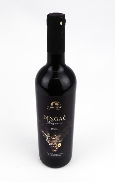 Dingač Reserva 2018 - červené suché víno 15,5% - Jurica - chorvatské víno - 0.75 l