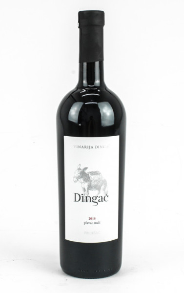 Dingač - víno červené 14,5%- 0.75l - vinařství PZ Dingač, poloostrov Pelješac - Potomje