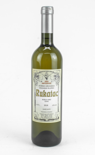 Rukatac - víno bílé 0.75l - 12,1% vinařství Antičevič, poloostrov Pelješac - Postup