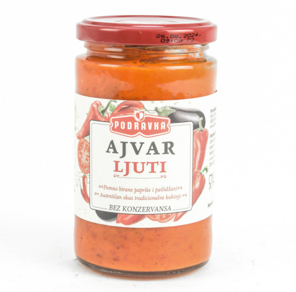 Ajvar Ljuti - pálivý - Chorvatsko - 350g