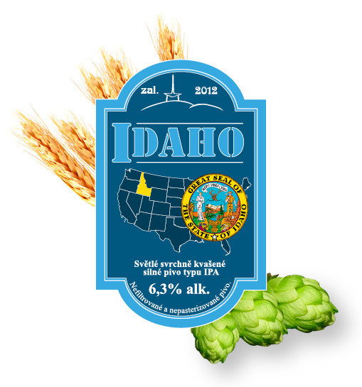 Idaho - svrchně kvašený speciál IPA 6.3% - Beskydský pivovárek 1.5L