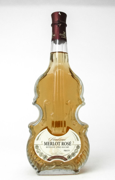 Stradivari Merlot rosé - růžové suché víno - 13,5% - Moldavsko - 0.75L